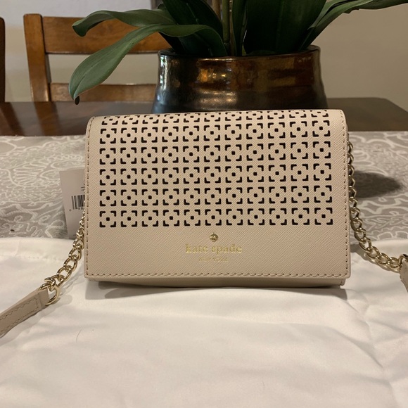 NWT Kate Spade Cami crossbody Purse in crisplinen - Picture 2 of 7